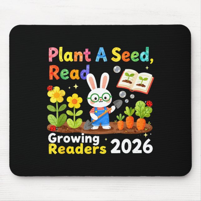 Summer Reading 2026 Plant A Seed Read Growing Mouse Mat (Front)