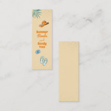 Summer Reads Customisable Mini Bookmark 