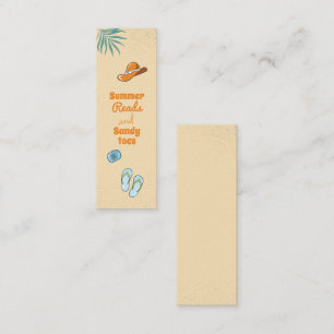 Summer Reads Customisable Mini Bookmark  Calling Card
