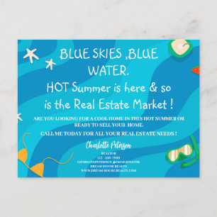 Summer Real Estate Marketing Promotional Postcard