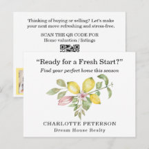 Summer Realtor Marketing  with QR Code