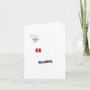 Summer Recharge Required Funny School Nurse Summer Card