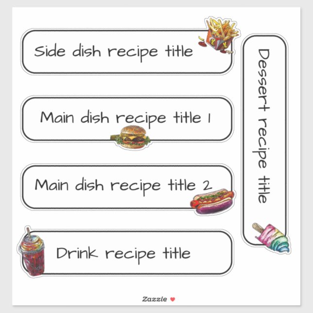 Summer recipe washi tape! (Sheet)