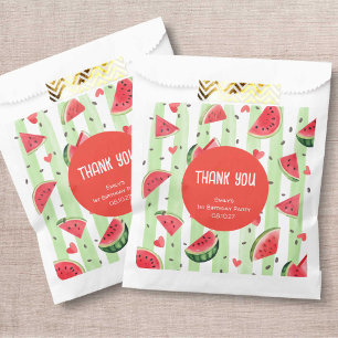 Summer Red Watermelon, Adorable Cute Girl Birthday Favour Bags