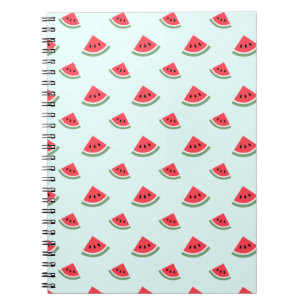 Summer red Watermelon slices pattern Notebook