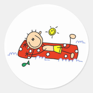Summer Relaxation  Classic Round Sticker