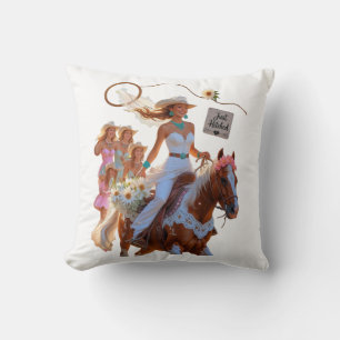 Summer Ride to Forever – Cowgirl Wedding Bliss Cushion