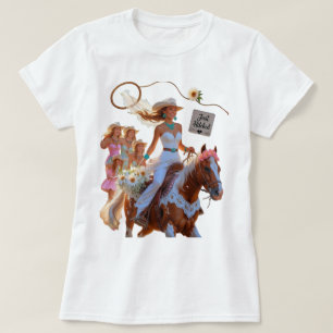 Summer Ride to Forever – Cowgirl Wedding Bliss T-Shirt