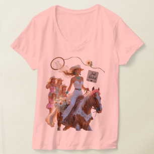 Summer Ride to Forever – Cowgirl Wedding Bliss T-Shirt