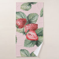 Summer Ripe Strawberries: Watercolor Pink
