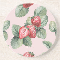 Summer Ripe Strawberries: Watercolor Pink