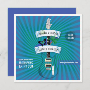 Summer Rock Festival add logo invitation