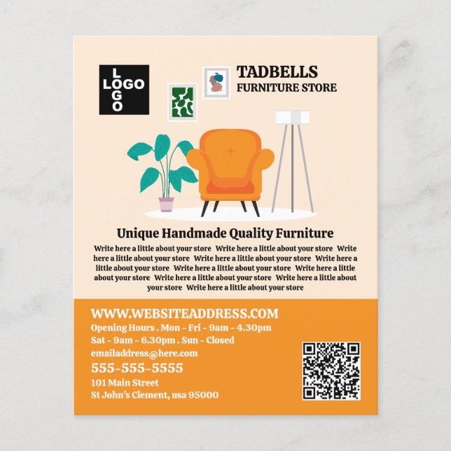 Summer Room - Furniture Store Sales Flyer (Front)