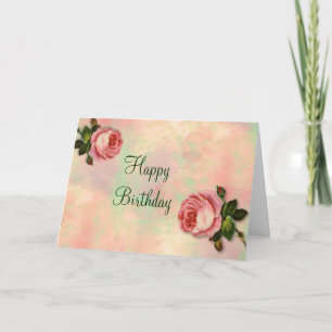 Summer Rose Birthday Card
