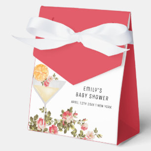 Summer Rose Brunch Bubbly Champagne Baby Shower  Favour Box