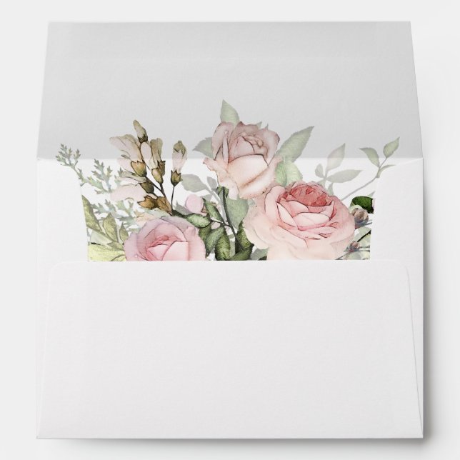 Summer Rose Garden Floral Envelopes (Back (Bottom))