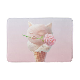 Summer Rose Ice Cream Bath Mat