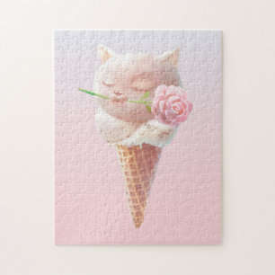 Summer Rose Ice Cream Jigsaw Puzzle