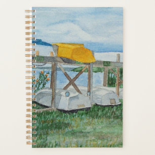 Summer Rowboats Watercolor Planner