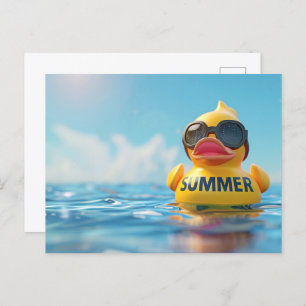 Summer, Rubber duck, Postcrossing Postcard