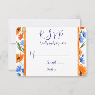 Summer’s Embrace Wildflower Wedding RSVP Cards