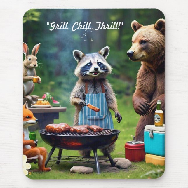 "Summer Safari Soiree" Mouse Mat (Front)