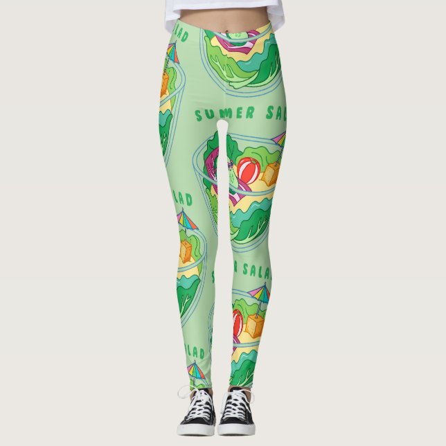 Summer Salad Leggings (Front)
