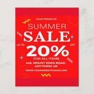 summer sale flyer