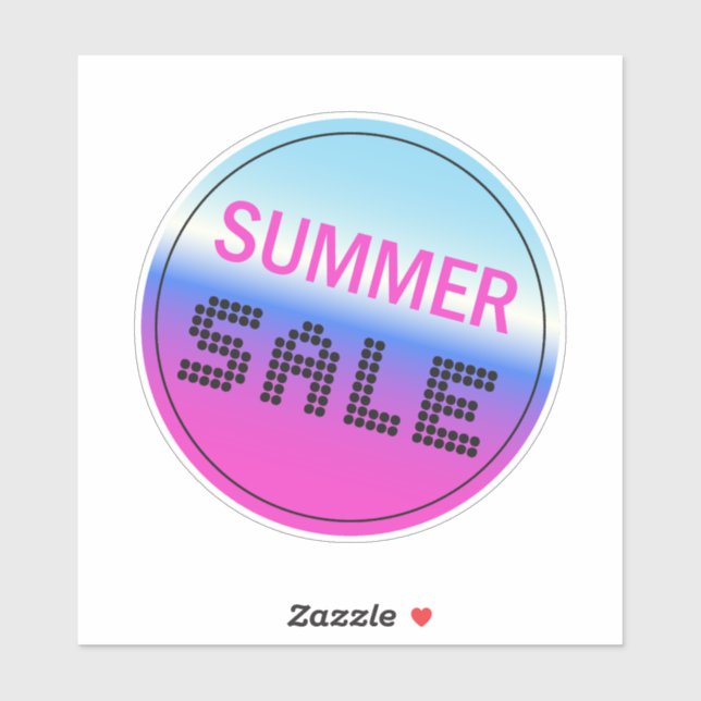 Summer Sale Sticker Holographic Gradient (1pc) (Sheet)