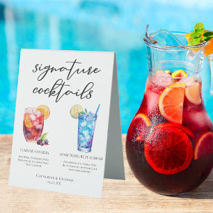Summer Sangria Blue Beach Signature Cocktails Menu