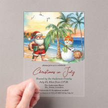 Summer Santa & Snowman Christmas in July 