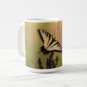 Summer Scene, Butterfly and Loosestrife Coffee Mug