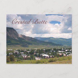 Summer scene in Crested Butte. Colorado Postcard
