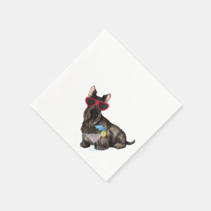 Summer Scottish Terrier Napkin