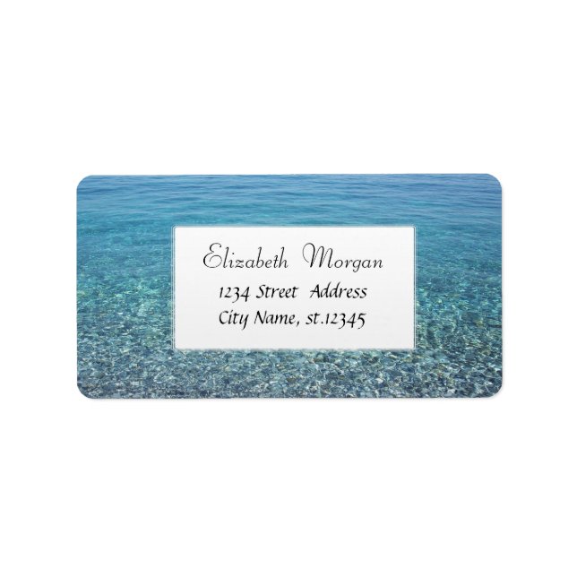 Summer, Sea, Ocean Label (Front)