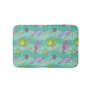 Summer Sea Pattern Bath Mat