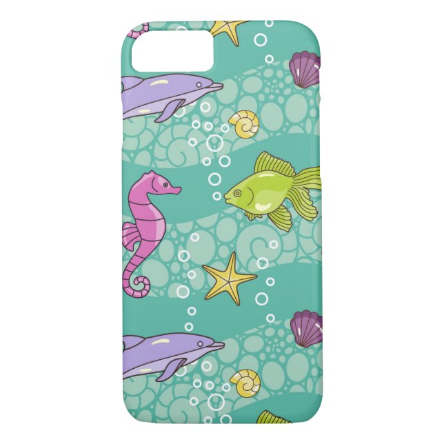 Summer Sea Pattern Case-Mate iPhone Case (Back)