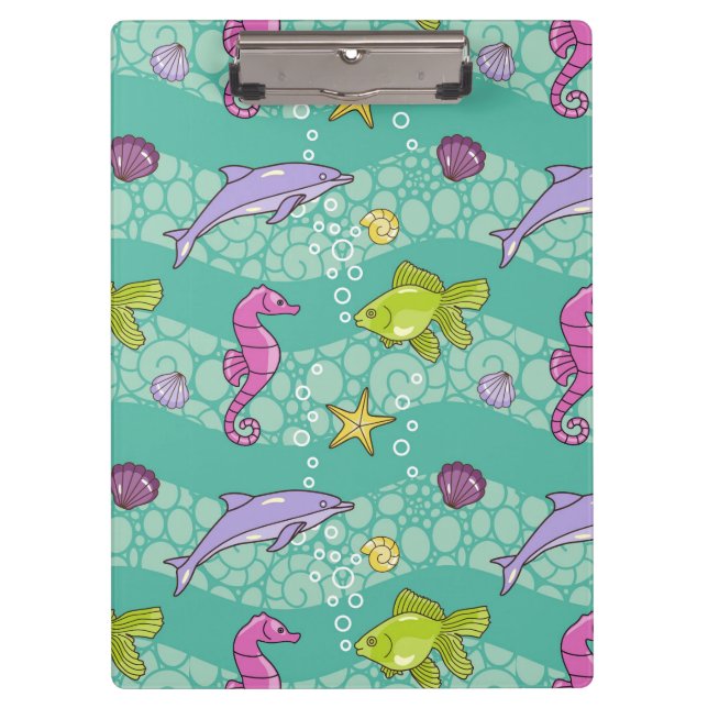 Summer Sea Pattern Clipboard (Front)