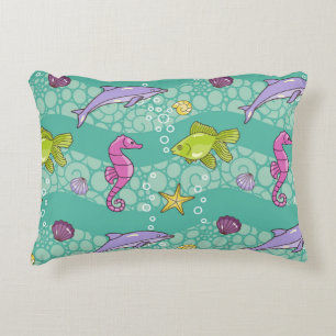 Summer Sea Pattern Decorative Cushion