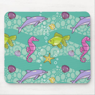 Summer Sea Pattern Mouse Mat