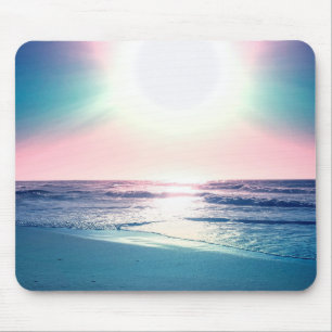 Summer Sea Sunset Tropical Beach Photo Mouse Mat