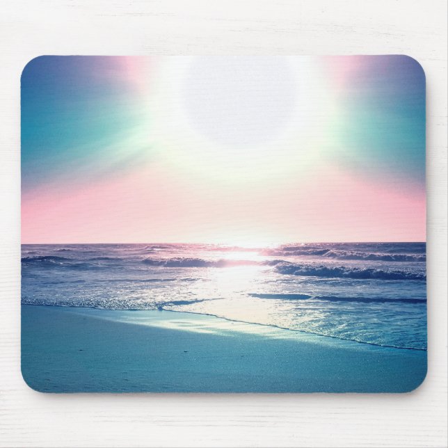 Summer Sea Sunset Tropical Beach Photo Mouse Mat (Front)