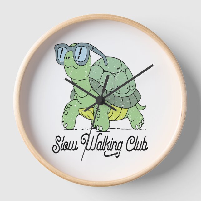 Summer Sea Turtle Floral Boho Flower Clock (Front)