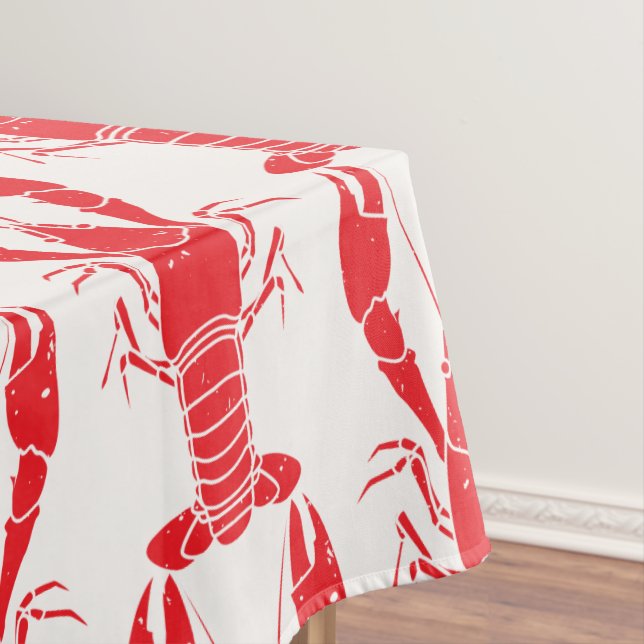 Summer Seafood Boil Family Lobster Party Custom Tablecloth (In Situ)