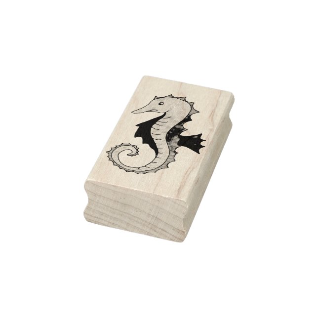 Summer Seahorse Sea Horse Seahorses Rubber Stamp (Stamp)