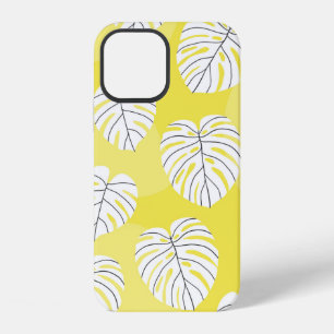Summer seamless pattern with white stylised monste iPhone 12 case