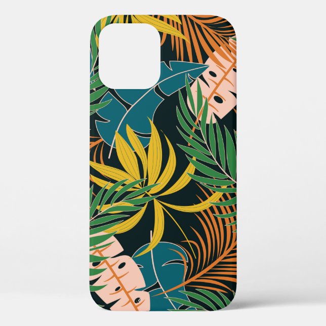 Summer seamless tropical pattern with bright yello Case-Mate iPhone case (Back)