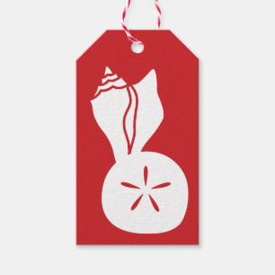 Summer Seashells in Cherry Gift Tag