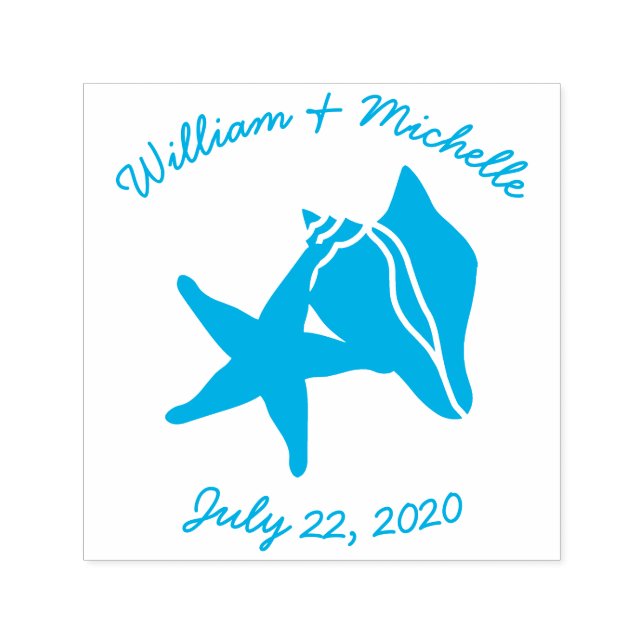 Summer Seashells Self-Inking Accent Stamp (Design)