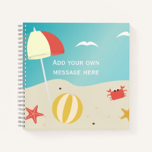 Summer Seaside Holiday Travel Journal Custom
